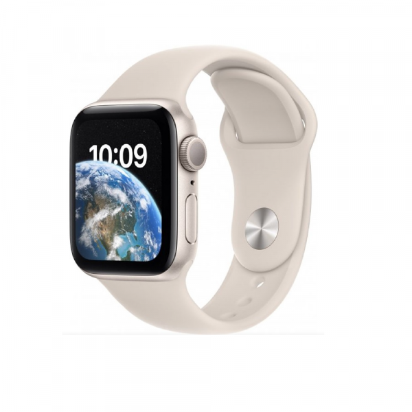 Apple Watch SE 2 40mm, GPS, Alumínio Starlight, Pulseira Esportiva Starlight